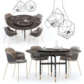 Bontempi glamor table mood chair